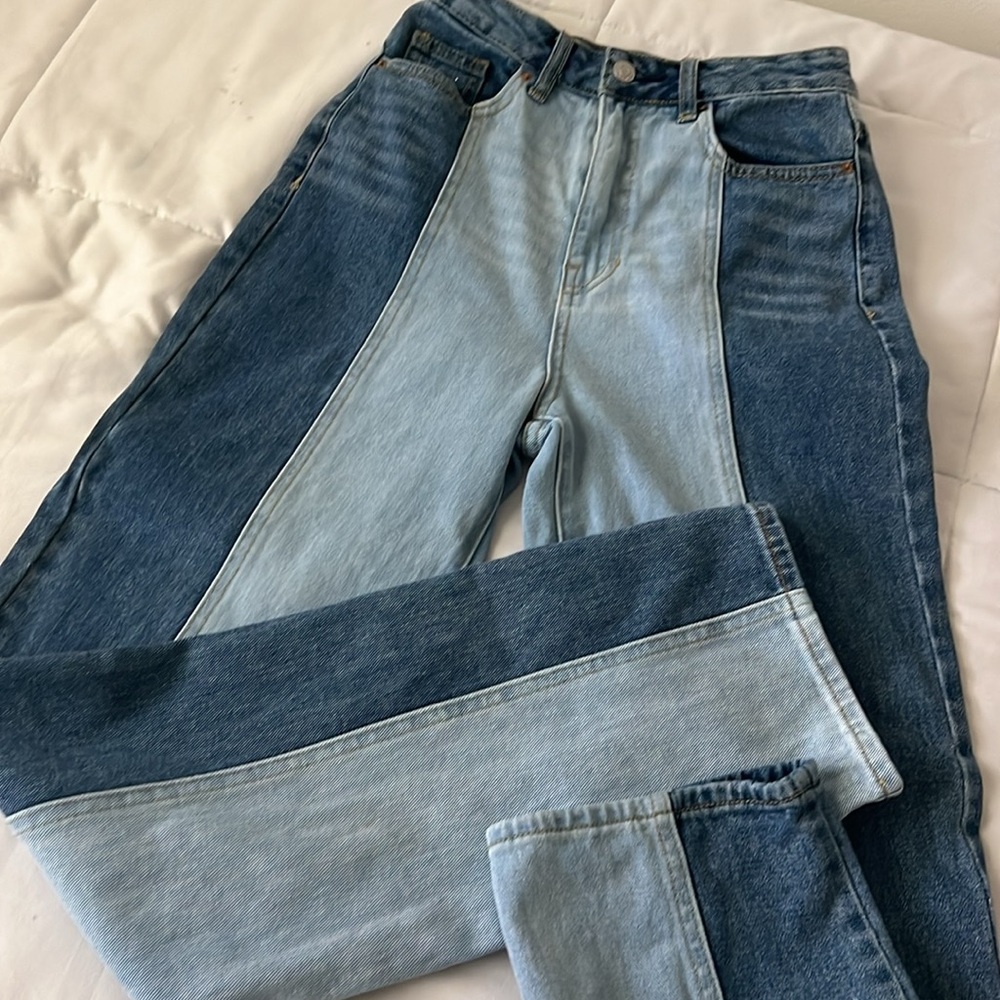 Two-Tone Blue Jeans - 👖 PacSun